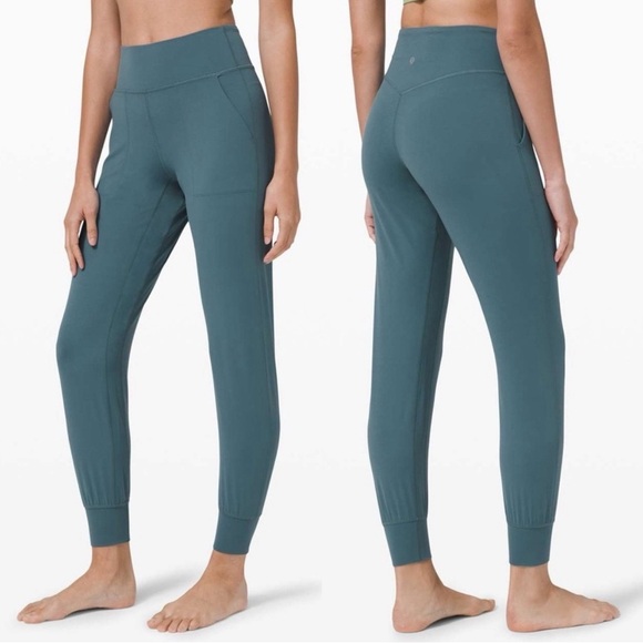 Lululemon Align Jogger Desert Teal Size 2 28” Full Length High Rise Nulu Yoga - Picture 1 of 10